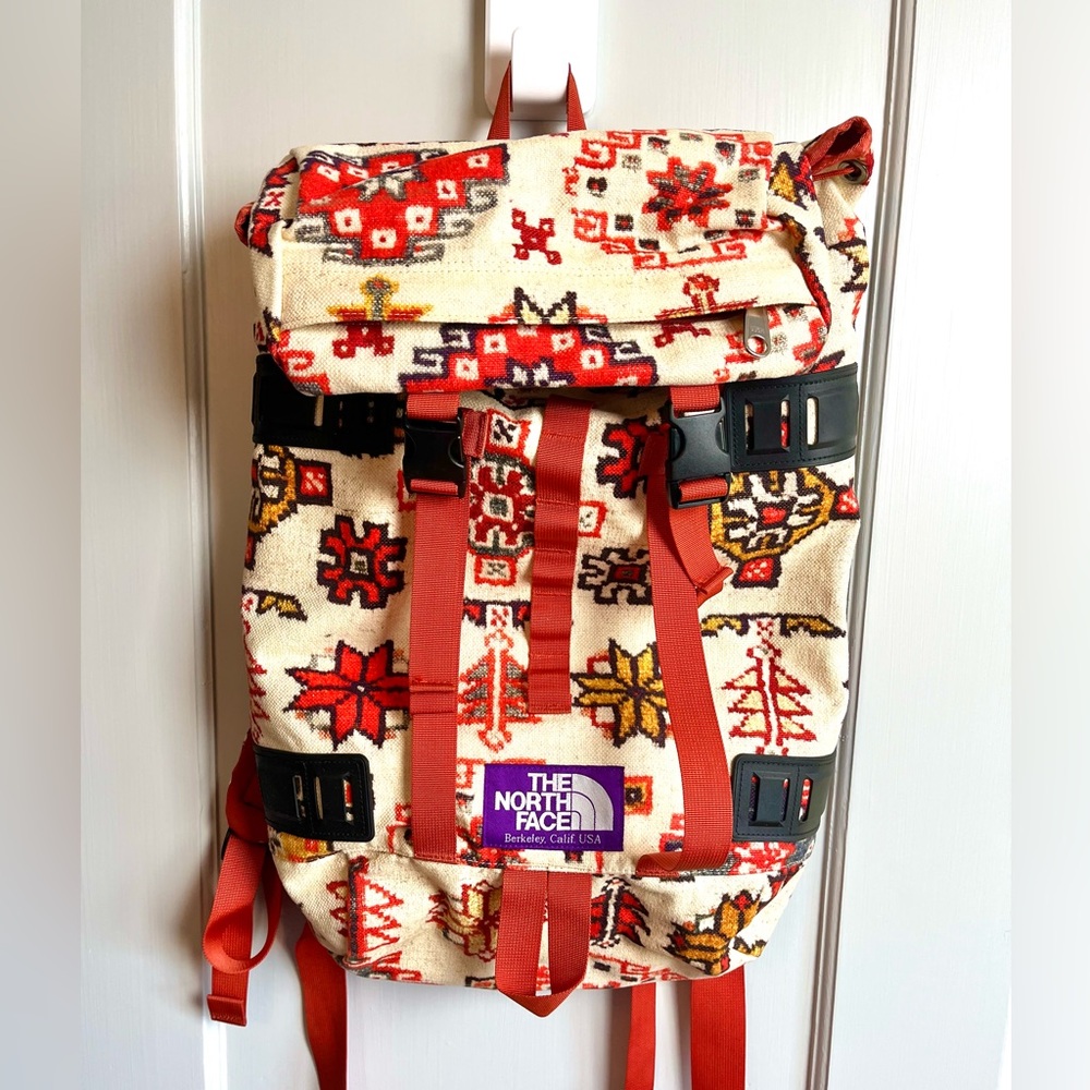 The North Face Purple Label Backpack Klettersac Kilim Print Aztec Orange Hiking
